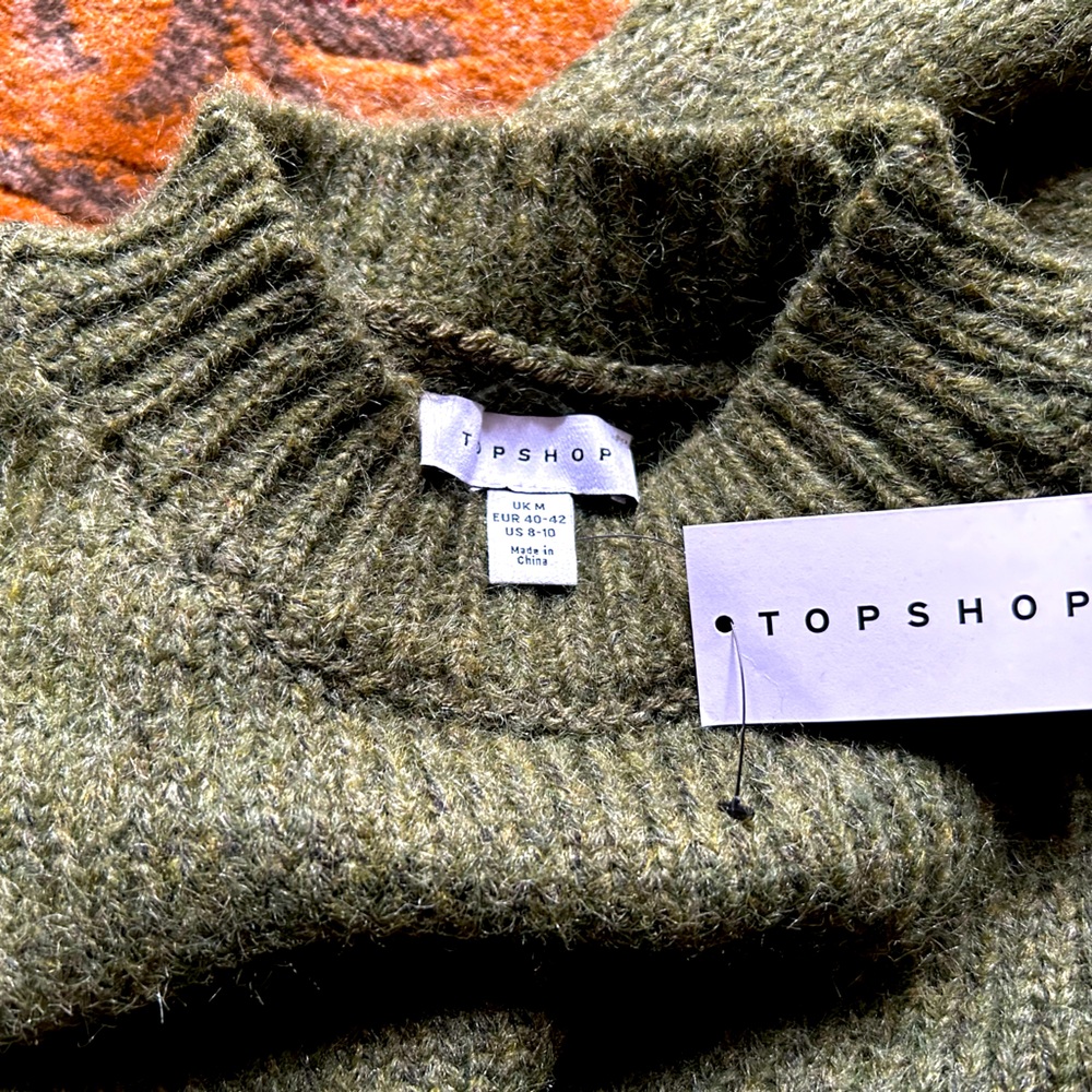 Topshop chunky sweater dress